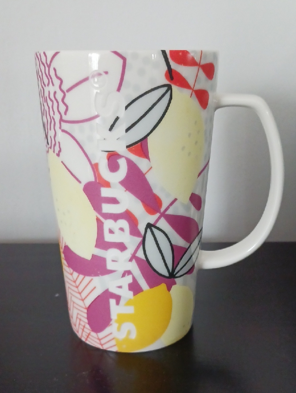 Starbucks Spring 2015 Lemons Tropical 16oz Ceramic Mug